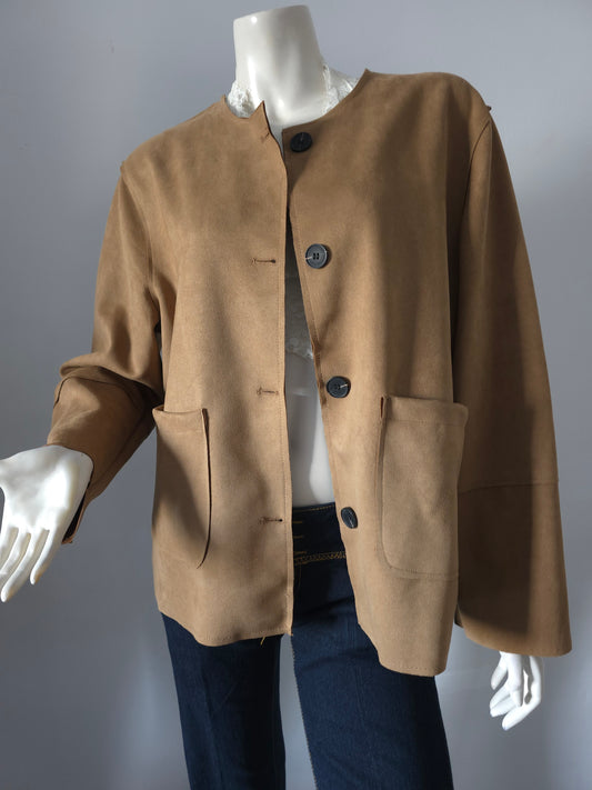 Chaqueta tipo gamuza